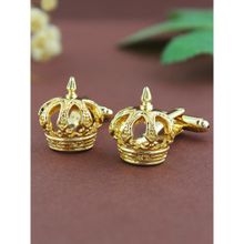 PELUCHE Crown On Cuffs Cufflinks for Men