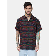 The Souled Store Official Black Panther Tribal Pattern Summer Shirts For Men