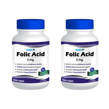 HealthVit Folic Acid 5mg Tablets - Pack Of 2
