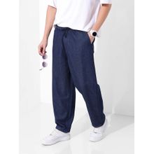 The Indian Garage Co Men Blue Solid Loose Fit Jeans