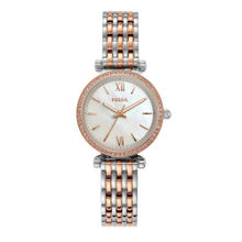 Fossil ES4649 Carlie Mini Two Tone Watch For Women