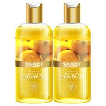 Vaadi Herbals Refreshing Lemon & Basil Shower Gel (Pack of 2)