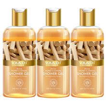 Vaadi Herbals Divine Honey & Sandal Shower Gel (Pack of 3)