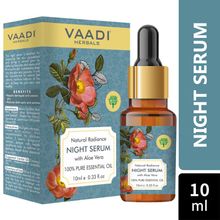 Vaadi Herbals Natural Radiance Night Serum With Aloe Vera 100% Pure Essential Oil