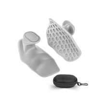 Body Smith Grey Silicone Gym Hand Grips (Pack of 2)