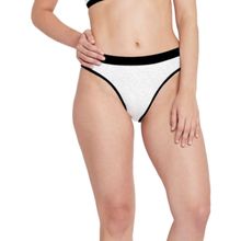 Berry's Intimatess Black & White Color Mid-Rise Thongs Panty