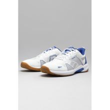 Reebok Dropshot Men White Badminton Shoes