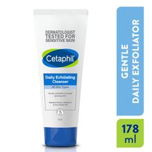 Cetaphil Daily Exfoliating Cleanser with Vit E and B5 All Skin Types Dermatologist Tested