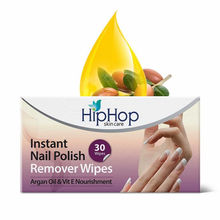 HipHop Nail Polish Remover Wipes - Acetone & Acetate Free (30 wipes)