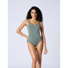 FEIER Luxefeel Low Back Bodysuit Green