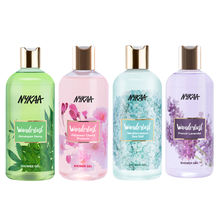 Wanderlust Himalayan Hemp+French Lavender+Japanese Cherry Blossoml+Mediterranean Sea Salt Shower Gel Combo