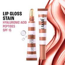 Lakme 9to5 Hya Beach Edit Lip Gloss Stain, Hydrating, Lasting Tint, SPF 15
