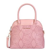 Lino Perros Women's Pink Synthetic Leather Satchel