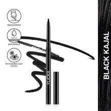 FLiCKA Breathtaking Eye Kajal Rich Pigment Waterproof Smudgeproof Long Lasting Easy Apply - Black