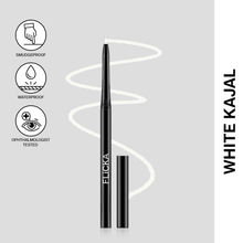 FLiCKA Breathtaking Eye Kajal Rich Pigment Waterproof Smudgeproof Long Lasting Easy Apply - White