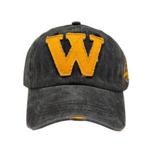 The Tie Hub Grey Black Mens W Snapback Baseball Cap