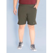 CHKOKKO Men Plus Size Sports Workout Gym Olive Basketball Shorts