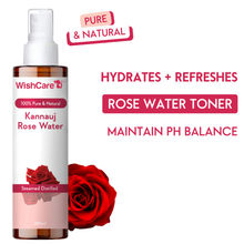 Wishcare Pure & Natural Kannauj Rose Water For Skin Face & Hair - Rose Water Spray Face Toner