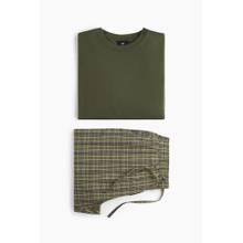 H&M Men Green Pyjama T-Shirt And Bottoms Set