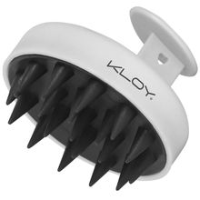 KLOY Round Hair Scalp Massager Shampoo Brush - White