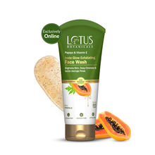 Lotus Botanicals Papaya & Vitamin E Insta Glow Exfoliating Face Wash