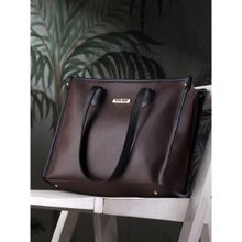 Legal Bribe Women Textured Brown Tote Bag