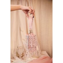 House of Vian Women Embellished Pink Potli