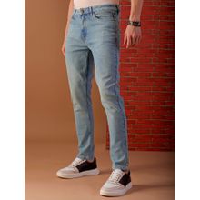 The Indian Garage Co Men's Slim Fit Solid Mid-Rise Stretchable Jeans