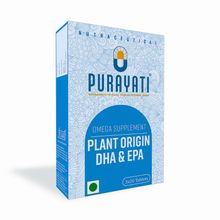 Purayati Omega 3 Supplement Plant Origin DHA And EPA