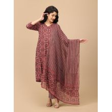 The Mom Store Sienna Bloom Maternity and Nursing Kurta & Pant With Dupatta