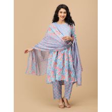 The Mom Store Saanjh Phool Maternity and Nursing Kurta & Pant With Dupatta