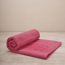 Pure Home + Living Dark Pink Cotton Bath Towel