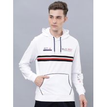 HIGHLANDER Mens White Graphic Hoodie