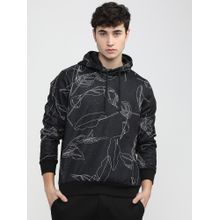 HIGHLANDER Mens Black Graphic Hoodie