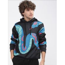 HIGHLANDER Mens Black Graphic Hoodie