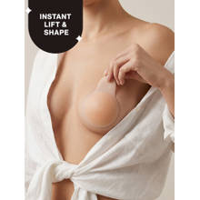 InvisiBlend™ Ultra-Lift Reusable Bunny Up Skin-Friendly Stick-On Adhesive Nipple Pasties NYA067 Nude