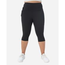 Bliss Club Women Black The Ultimate Capris With 2 Pockets And 3/4th Length