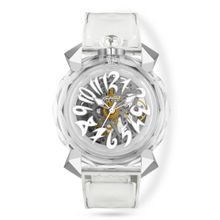 GaGa MILANO Automatic Watch Crystal Skeleton Watch For Unisex-8060CY01SGSR000 (M)