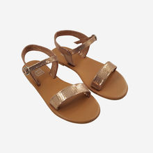 Post Card Dahlia - Tan Rosegold Flats Sandals