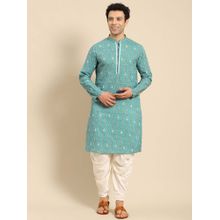 Amodh by Kisah Men Blue Kurta