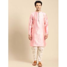Amodh by Kisah Men Pink Kurta