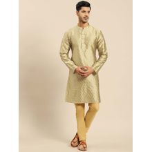 Amodh by Kisah Men Golden Kurta (Set of 2) (Set of 2)