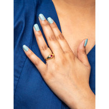 Niscka Pink Stone Star Design Elegant Adjustable Ring