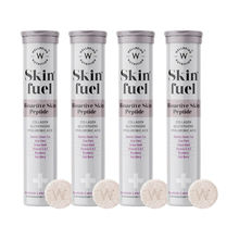 Wellbeing Nutrition Skin Fuel Effervescent Blueberry & Mint Flavor Tablet (Pack of 4)