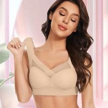 BRACHY Women Beige Wirefree Comfortable Padded Lift Push Up Pullover Bra