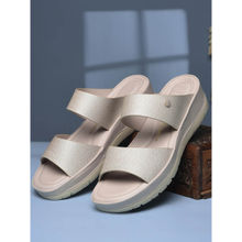 Bata Comfit Women Silver Wedge Sandals