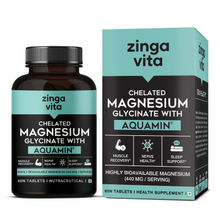 Zingavita Chelated Magnesium Glycinate With Aquamin Tablets