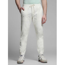 Jack & Jones Beige Regular Fit Jogger Pants