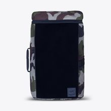 BadgePack Designs Tile Backpack Green Camo Bag with 5 Printed Badges