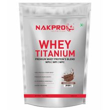 NAKPRO Titanium Tri Blend Whey Protein Hydrolyse, Isolate & Concentrate - Chocolate